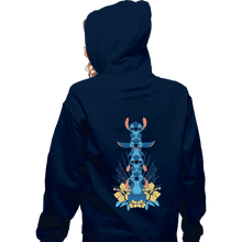 Load image into Gallery viewer, Shirts Pullover Hoodies, Unisex / Small / Navy Alien Mood Totem
