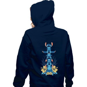 Shirts Pullover Hoodies, Unisex / Small / Navy Alien Mood Totem