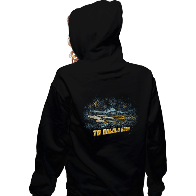 Daily_Deal_Shirts Zippered Hoodies, Unisex / Small / Black To Boldly Gogh