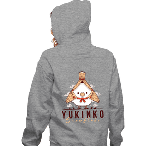 Shirts Zippered Hoodies, Unisex / Small / Sports Grey Yukinko Snowflake