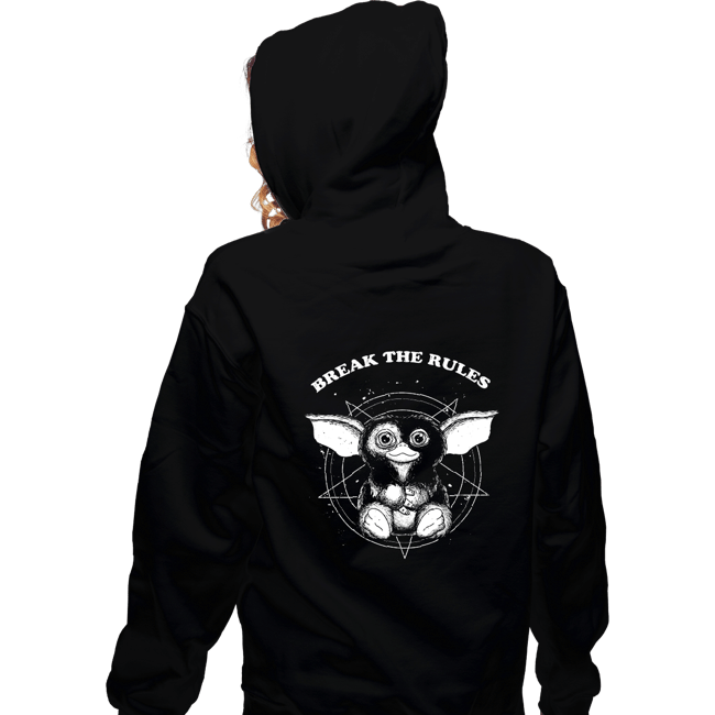 Daily_Deal_Shirts Zippered Hoodies, Unisex / Small / Black Break The Rules