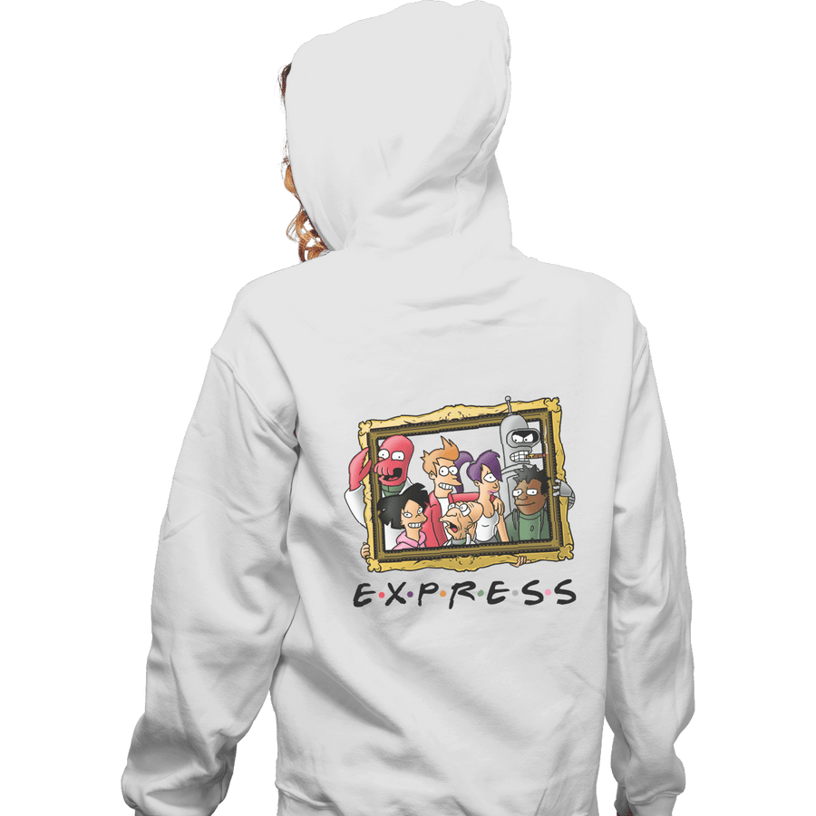 Shirts Zippered Hoodies, Unisex / Small / White Friends Express