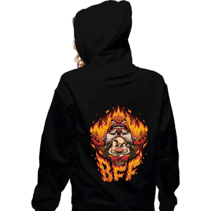 Daily_Deal_Shirts Zippered Hoodies, Unisex / Small / Black Angry Friends