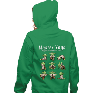 Daily_Deal_Shirts Zippered Hoodies, Unisex / Small / Irish Green Master Yoga