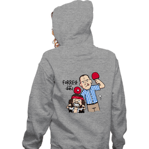 Daily_Deal_Shirts Zippered Hoodies, Unisex / Small / Sports Grey Forrest And Dan