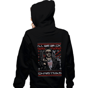 Daily_Deal_Shirts Zippered Hoodies, Unisex / Small / Black A Very Cyber Christmas