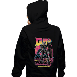 Shirts Zippered Hoodies, Unisex / Small / Black 80s Retro RX-78-2