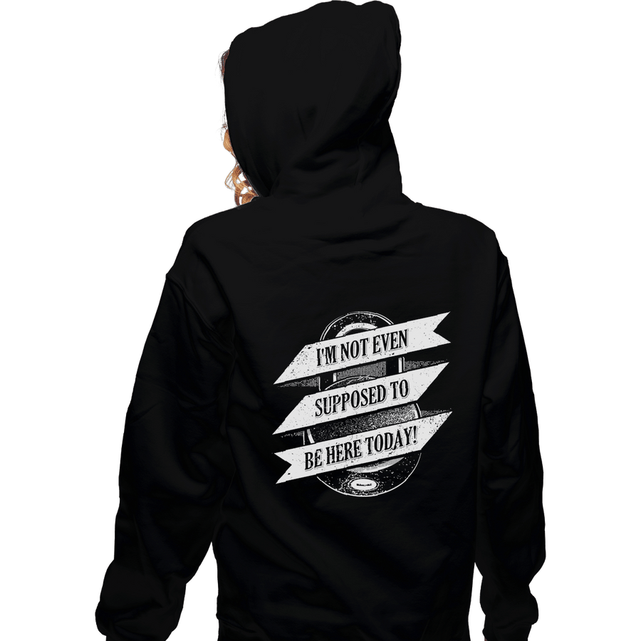 Shirts Zippered Hoodies, Unisex / Small / Black Not Supposed to be Here