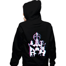 Load image into Gallery viewer, Daily_Deal_Shirts Zippered Hoodies, Unisex / Small / Black Glitched Jafar
