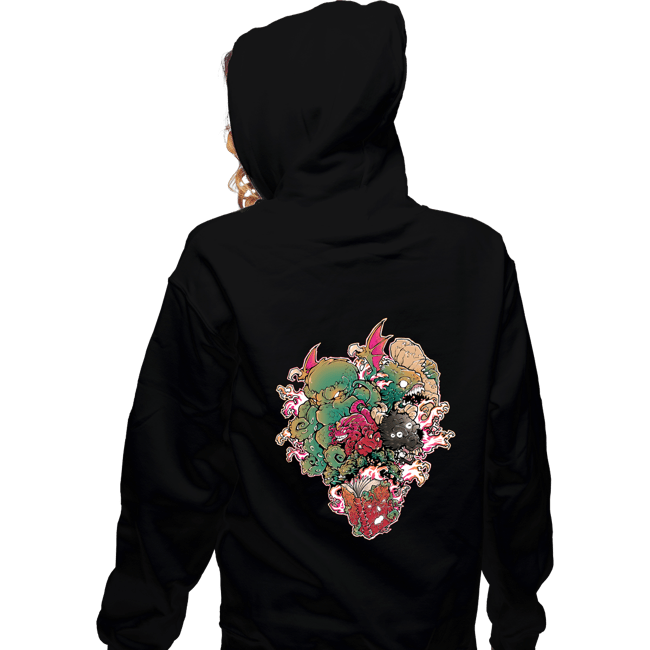 Shirts Zippered Hoodies, Unisex / Small / Black Lovecraftian Book