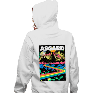 Secret_Shirts Zippered Hoodies, Unisex / Small / White Come Visit Asgard