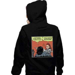 Shirts Zippered Hoodies, Unisex / Small / Black I Do Know Some Things