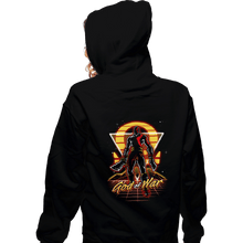 Load image into Gallery viewer, Shirts Zippered Hoodies, Unisex / Small / Black Retro War God
