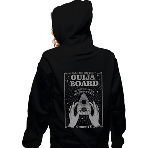 Shirts Zippered Hoodies, Unisex / Small / Black Call Me On The Ouija