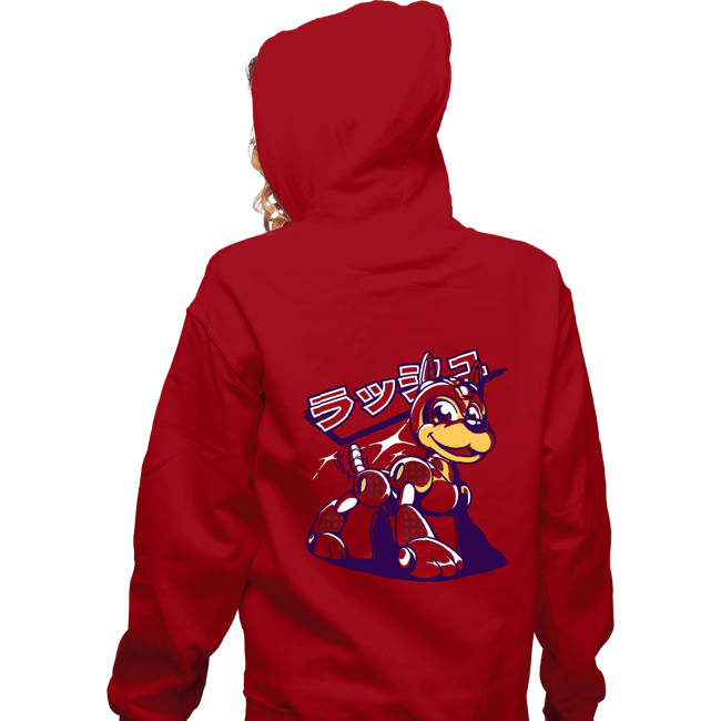 Secret_Shirts Zippered Hoodies, Unisex / Small / Red Robot's Best Friend