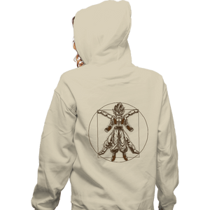 Daily_Deal_Shirts Zippered Hoodies, Unisex / Small / White Vitruvian Fyujon