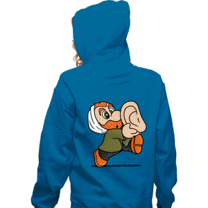 Shirts Zippered Hoodies, Unisex / Small / Royal Blue Super Vincent