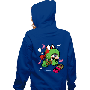 Shirts Zippered Hoodies, Unisex / Small / Royal Blue Super Raph Suit