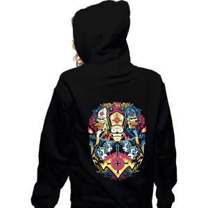 Daily_Deal_Shirts Zippered Hoodies, Unisex / Small / Black Papa Caramba