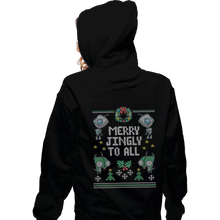 Load image into Gallery viewer, Shirts Pullover Hoodies, Unisex / Small / Black Merry Jingly

