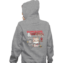 Load image into Gallery viewer, Shirts Zippered Hoodies, Unisex / Small / Sports Grey Dungeons And Cats

