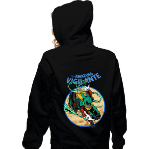 Daily_Deal_Shirts Zippered Hoodies, Unisex / Small / Black The Amazing Vigilante