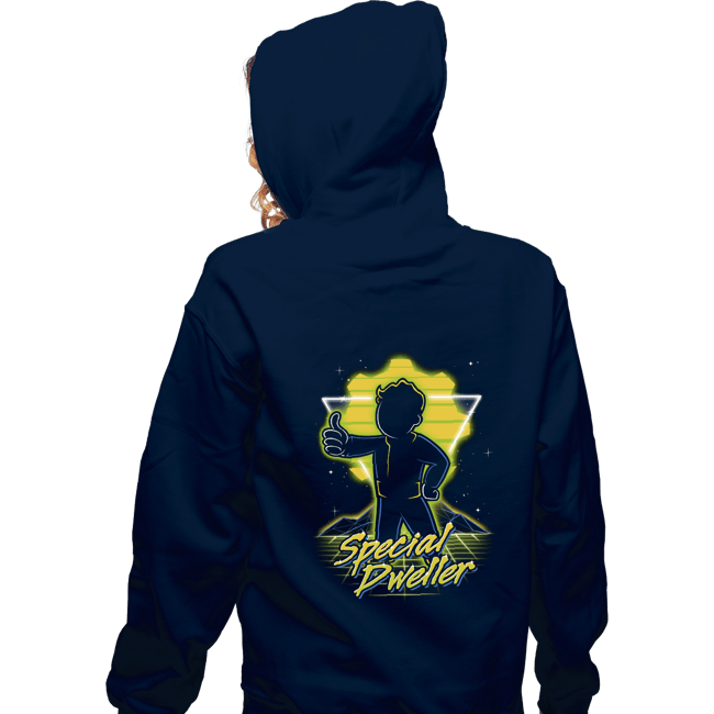 Shirts Zippered Hoodies, Unisex / Small / Navy Retro Special Dweller