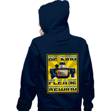 Load image into Gallery viewer, Daily_Deal_Shirts Zippered Hoodies, Unisex / Small / Navy Be Kind Please Rewind
