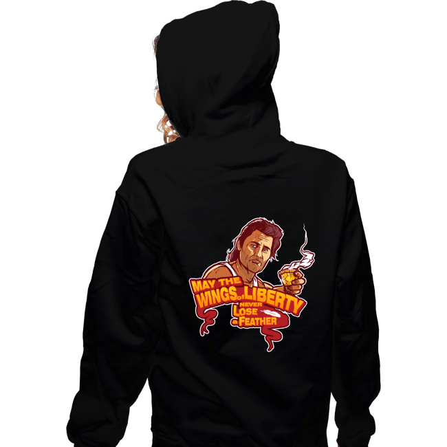 Shirts Zippered Hoodies, Unisex / Small / Black Wings Of Liberty