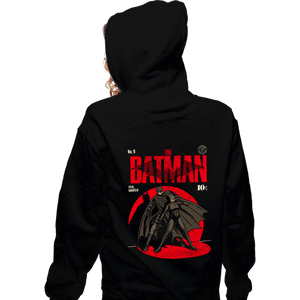 Daily_Deal_Shirts Zippered Hoodies, Unisex / Small / Black Bat Comics