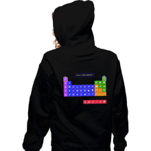 Load image into Gallery viewer, Secret_Shirts Zippered Hoodies, Unisex / Small / Black Periodic Table of Power-ups
