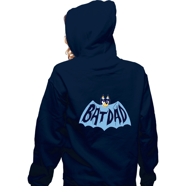Daily_Deal_Shirts Zippered Hoodies, Unisex / Small / Navy Batdad