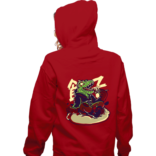 Secret_Shirts Zippered Hoodies, Unisex / Small / Red Gyoza Love