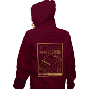 Secret_Shirts Zippered Hoodies, Unisex / Small / Maroon Disk System