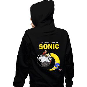 Secret_Shirts Zippered Hoodies, Unisex / Small / Black Adventures Of Sonic