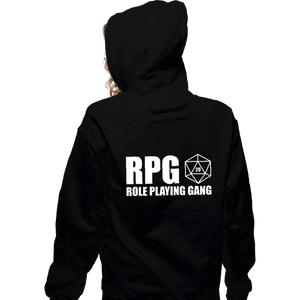 Shirts Zippered Hoodies, Unisex / Small / Black Role Playing Gang