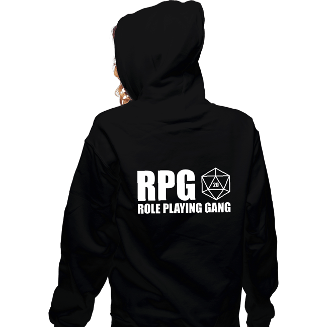 Shirts Zippered Hoodies, Unisex / Small / Black Role Playing Gang