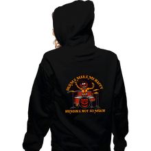 Load image into Gallery viewer, Daily_Deal_Shirts Zippered Hoodies, Unisex / Small / Black Drums Make Me Happy
