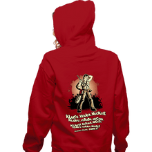 Load image into Gallery viewer, Shirts Zippered Hoodies, Unisex / Small / Red Klaatu Barada Nikto
