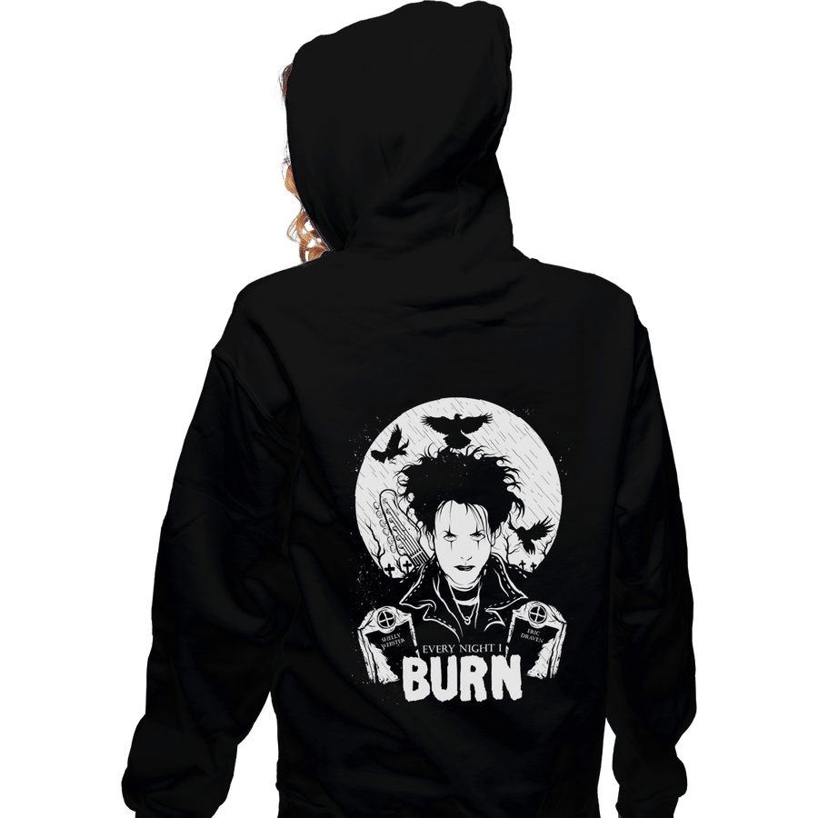 Shirts Zippered Hoodies, Unisex / Small / Black Burn
