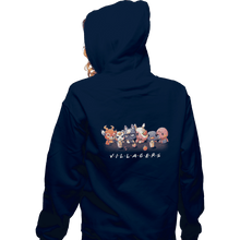 Load image into Gallery viewer, Shirts Pullover Hoodies, Unisex / Small / Navy Animal Crossing Friends
