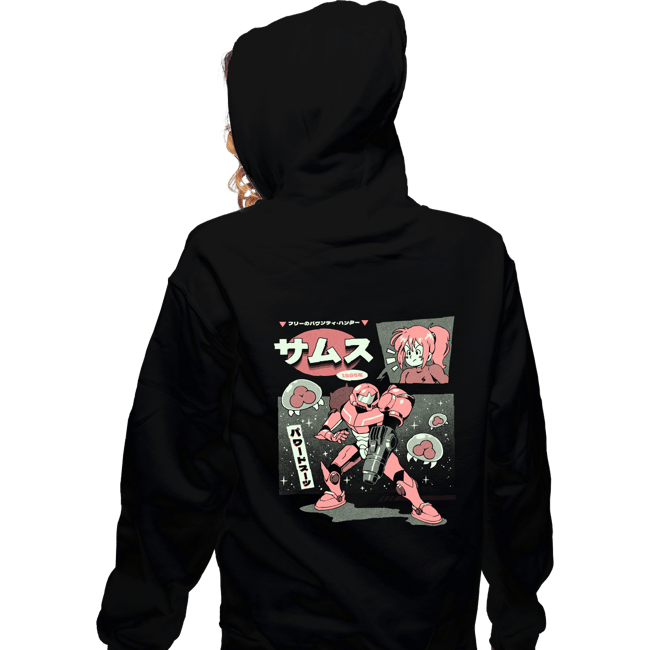 Daily_Deal_Shirts Zippered Hoodies, Unisex / Small / Black Bounty Hunter From Space