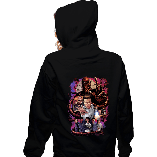 Daily_Deal_Shirts Zippered Hoodies, Unisex / Small / Black Hawkins Things