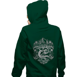 Sold_Out_Shirts Zippered Hoodies, Unisex / Small / Irish Green Team Slytherin