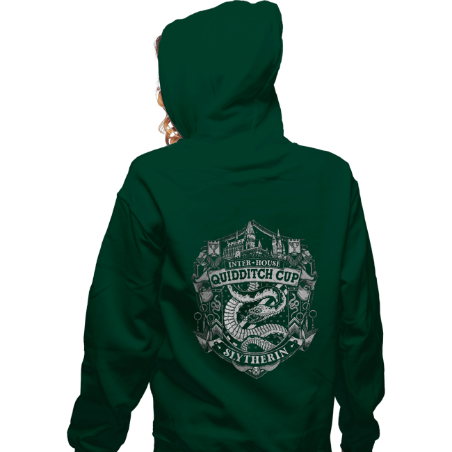 Sold_Out_Shirts Zippered Hoodies, Unisex / Small / Irish Green Team Slytherin