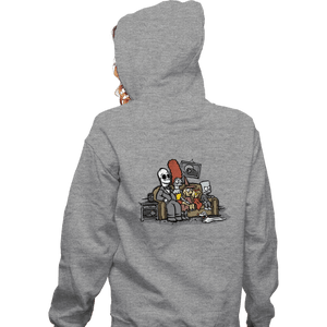 Daily_Deal_Shirts Zippered Hoodies, Unisex / Small / Sports Grey The Skellingtons