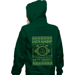 Shirts Zippered Hoodies, Unisex / Small / Irish Green Earth Kingdom Ugly Sweater