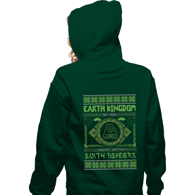 Shirts Zippered Hoodies, Unisex / Small / Irish Green Earth Kingdom Ugly Sweater