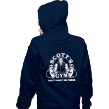 Load image into Gallery viewer, Shirts Zippered Hoodies, Unisex / Small / Navy Scott&#39;s Gym
