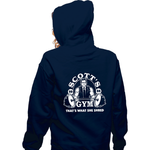 Shirts Zippered Hoodies, Unisex / Small / Navy Scott's Gym